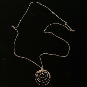 LAGOS Caviar Two-Tone Sterling Silver SS 18k Gold Spiral Necklace